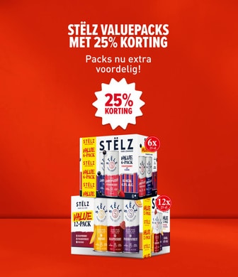 Stelz packs met 25% korting. Packs nu extra voordelig!